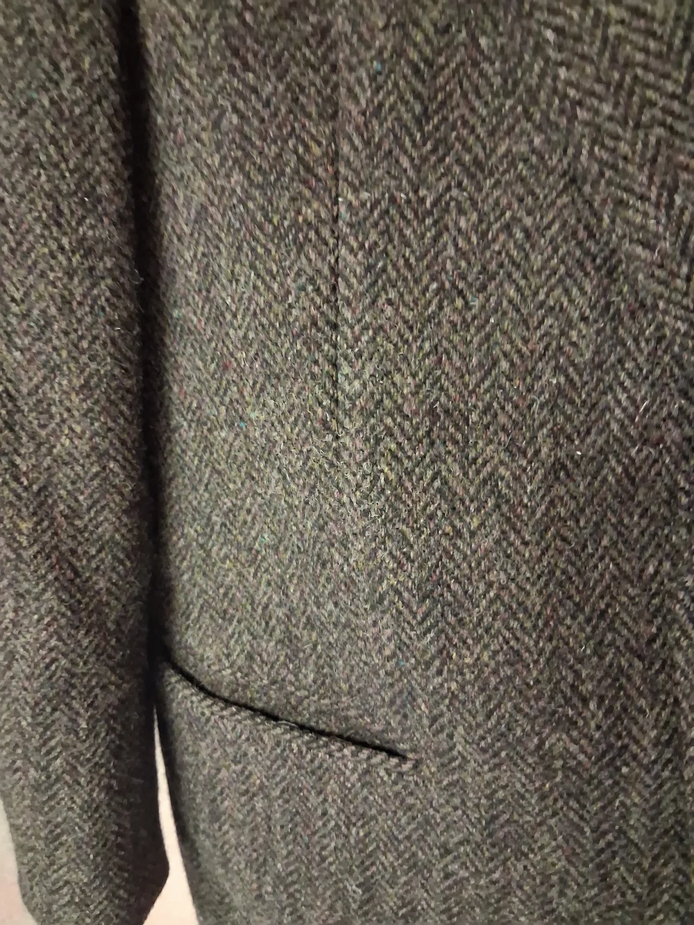 Harris Tweed 40R Men's Brown Herringbone Sport Coat Blazer Wool